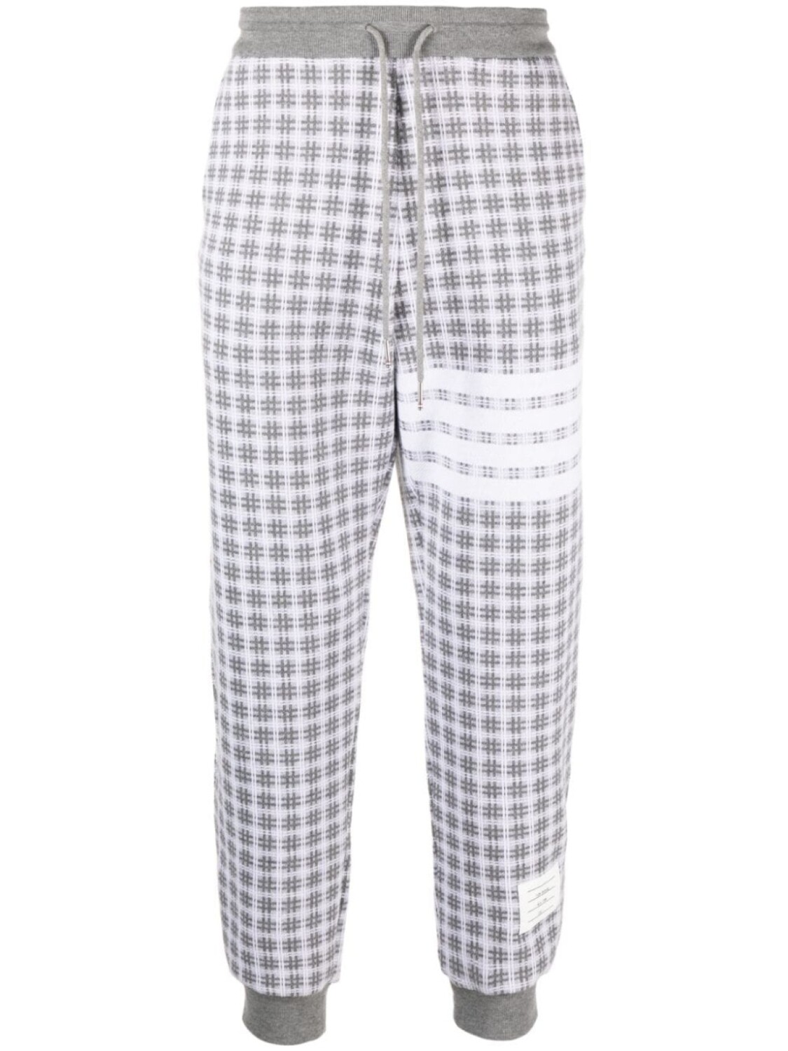 

Thom Browne клетчатые спортивные брюки, серый
