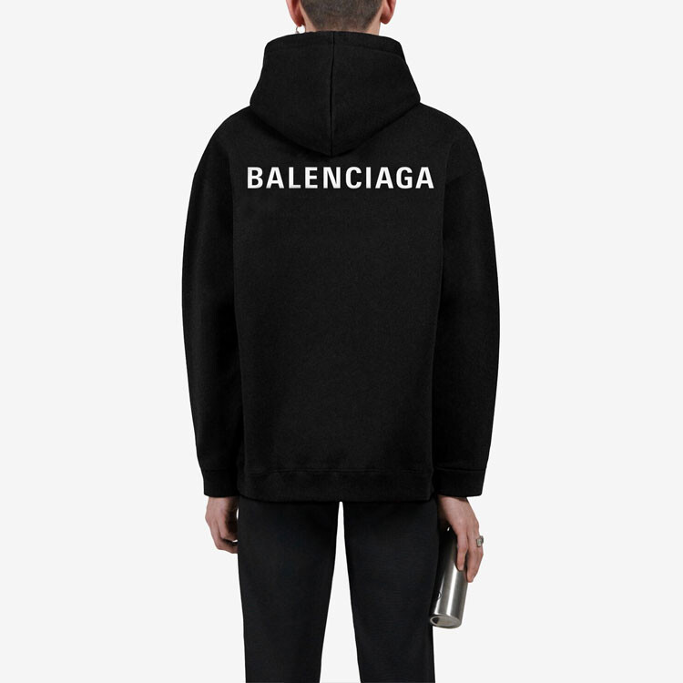 Худи Balenciaga Logo, черный — фото 4