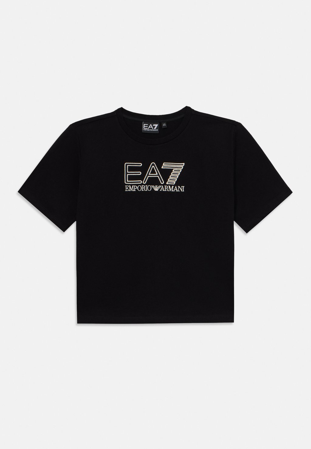 

Футболка с принтом EA7 Emporio Armani, черный