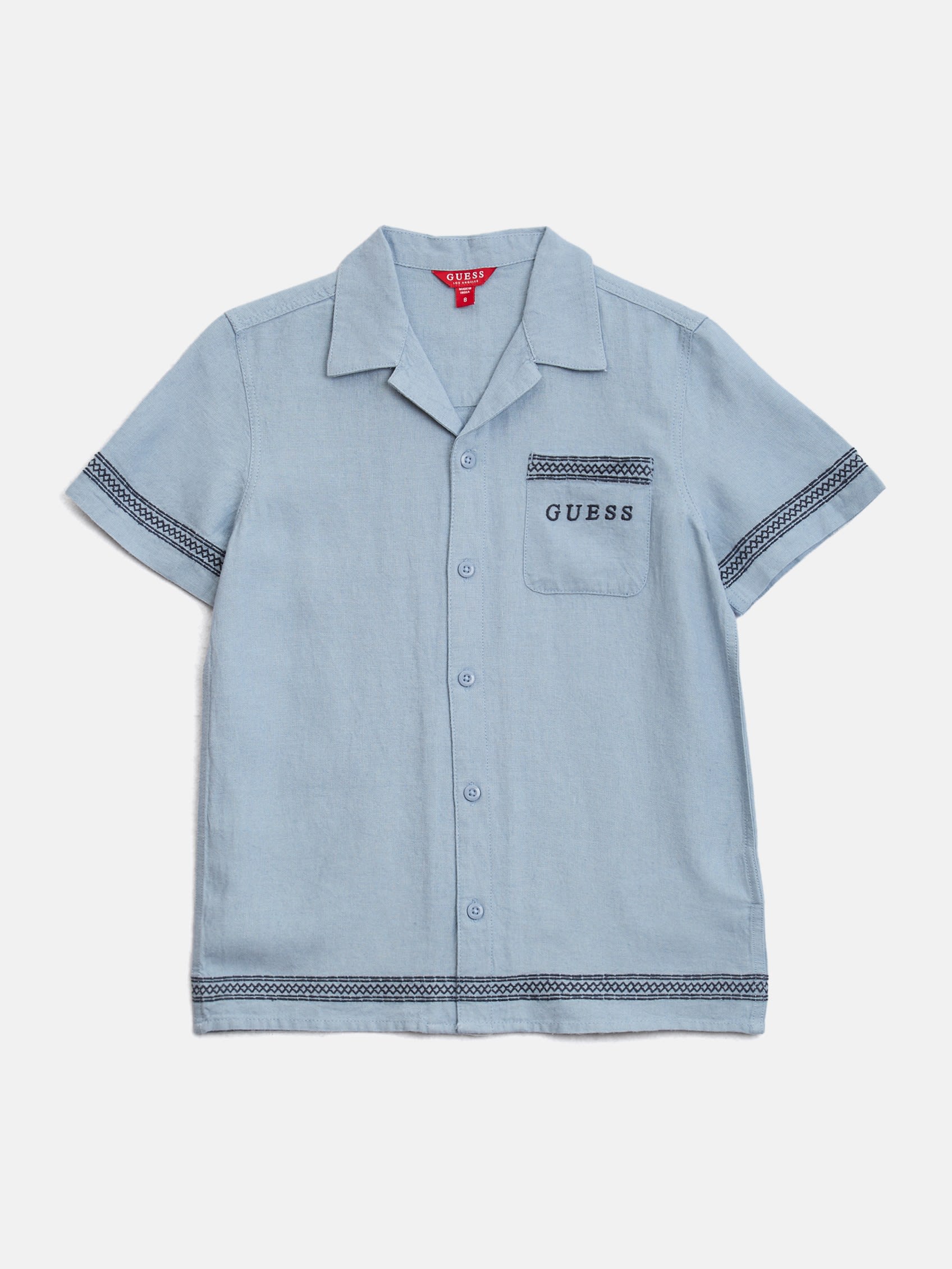 

Барри Тканая Рубашка (7-16) Guess Factory, синий
