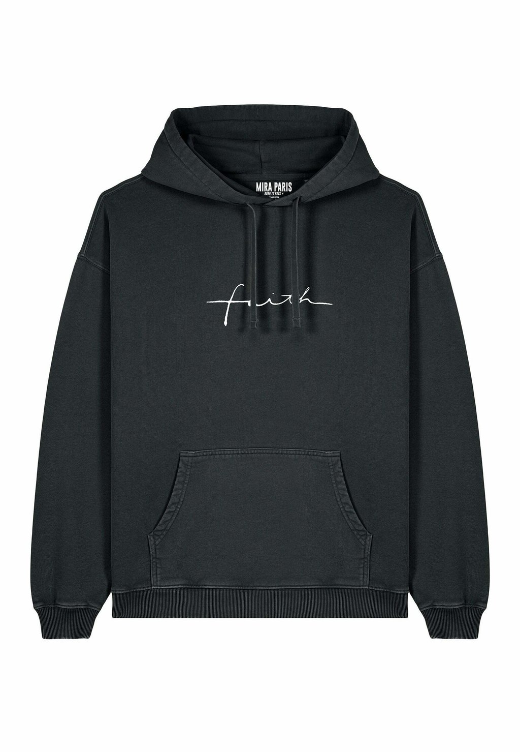 

Толстовка FAITH EMBROIDERY UNISEX VINTAGE HOODIE - Hoodie Mira Paris, черный