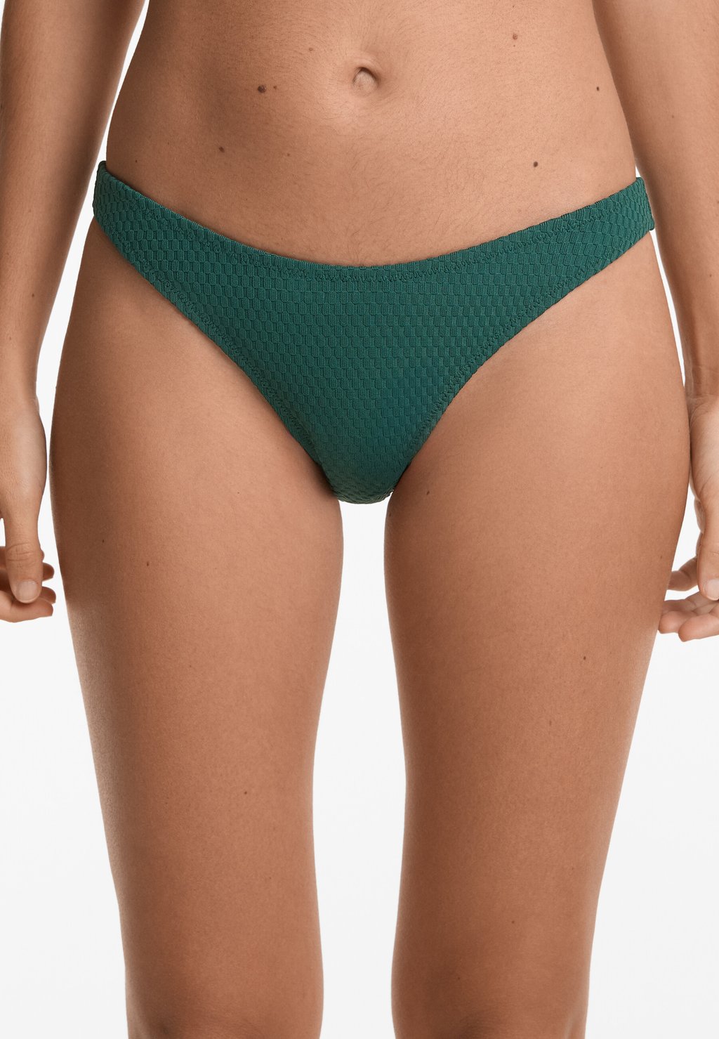 

Плавки бикини MINI CHECK JACQUARD U-CUT MEDIUM COVERAGE OYSHO, цвет Evergreen