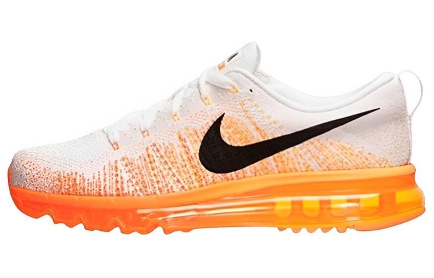 

Кроссовки Nike Flyknit Max White Orange, белый/оранжевый