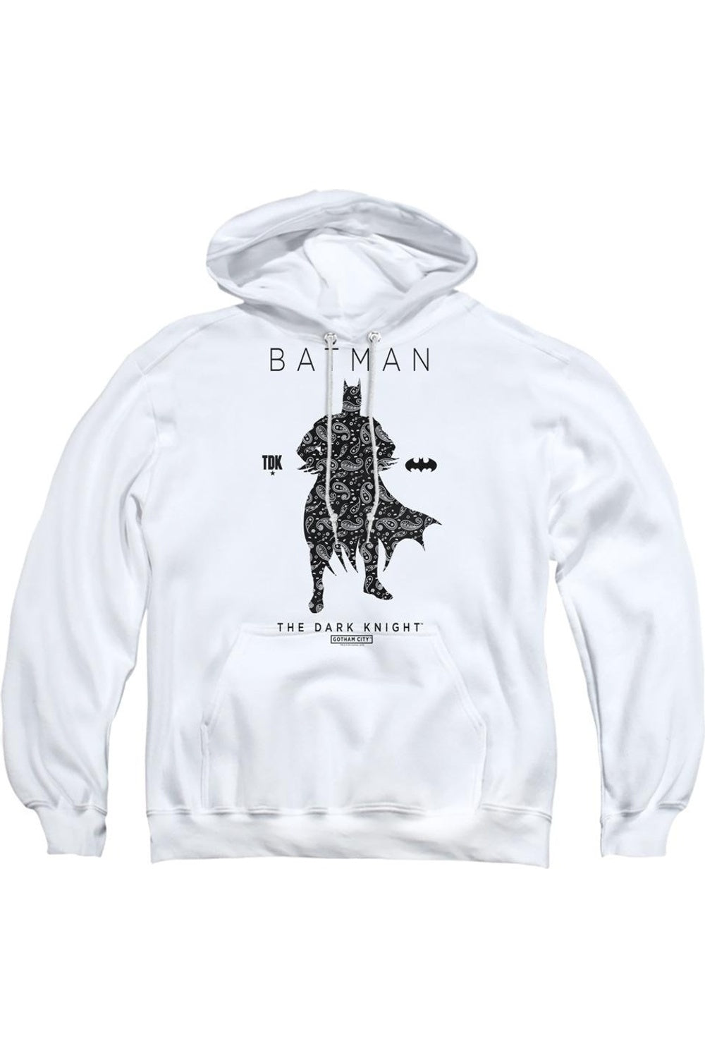 

Толстовка с капюшоном Batman Paislety Silhouette для взрослых Gildan, белый