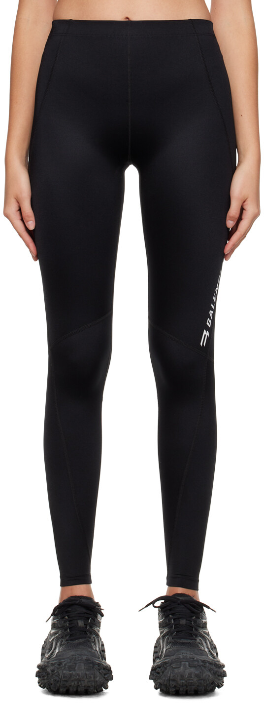 

Черные спортивные леггинсы Balenciaga Sporty B