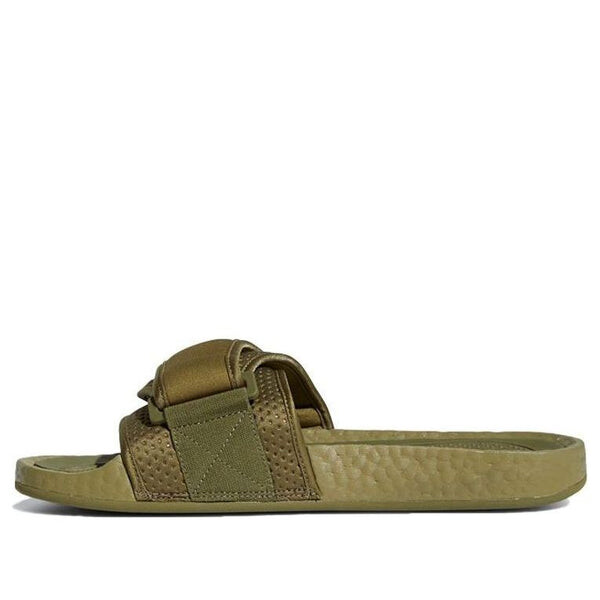 

Тапочки x pharrell boost slides Adidas, зеленый