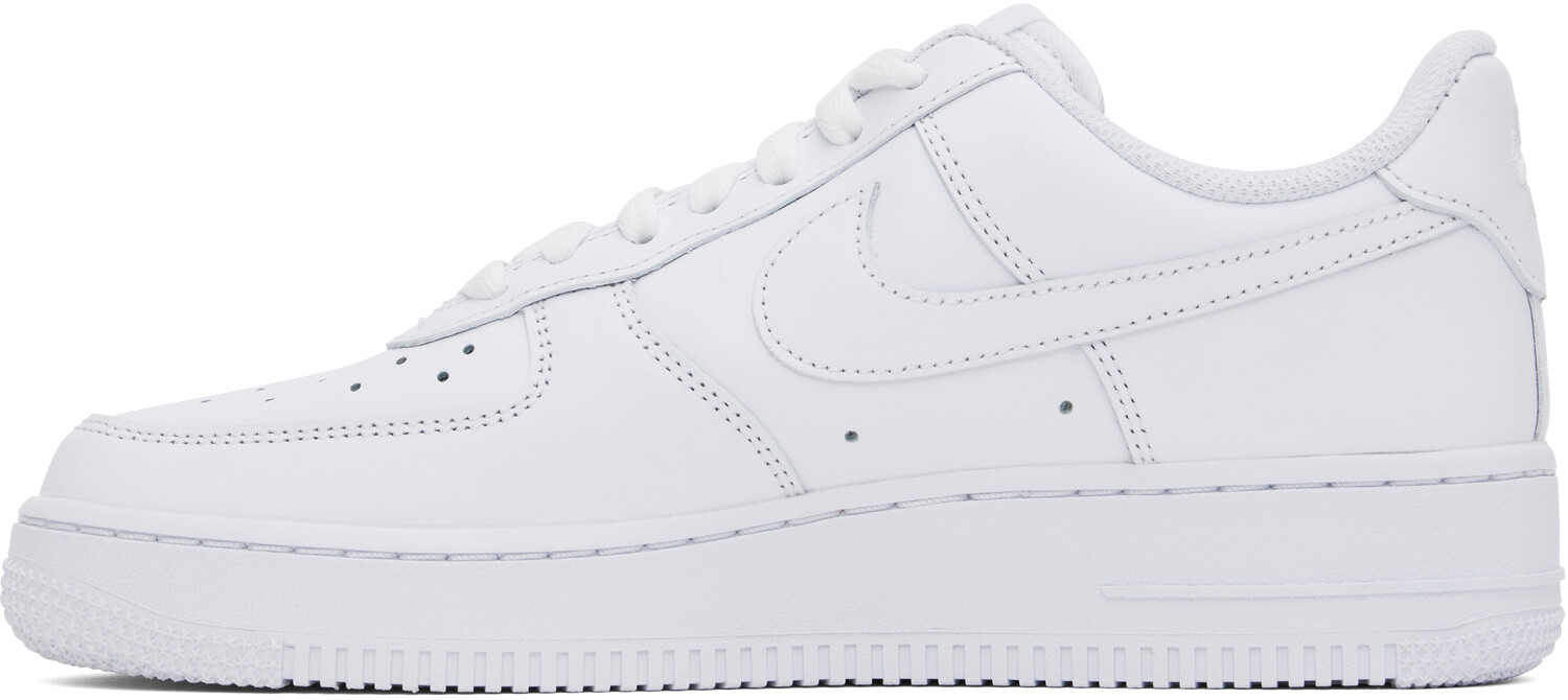 Белые кроссовки Air Force 1 '07 Nike, белый/белый — фото 3