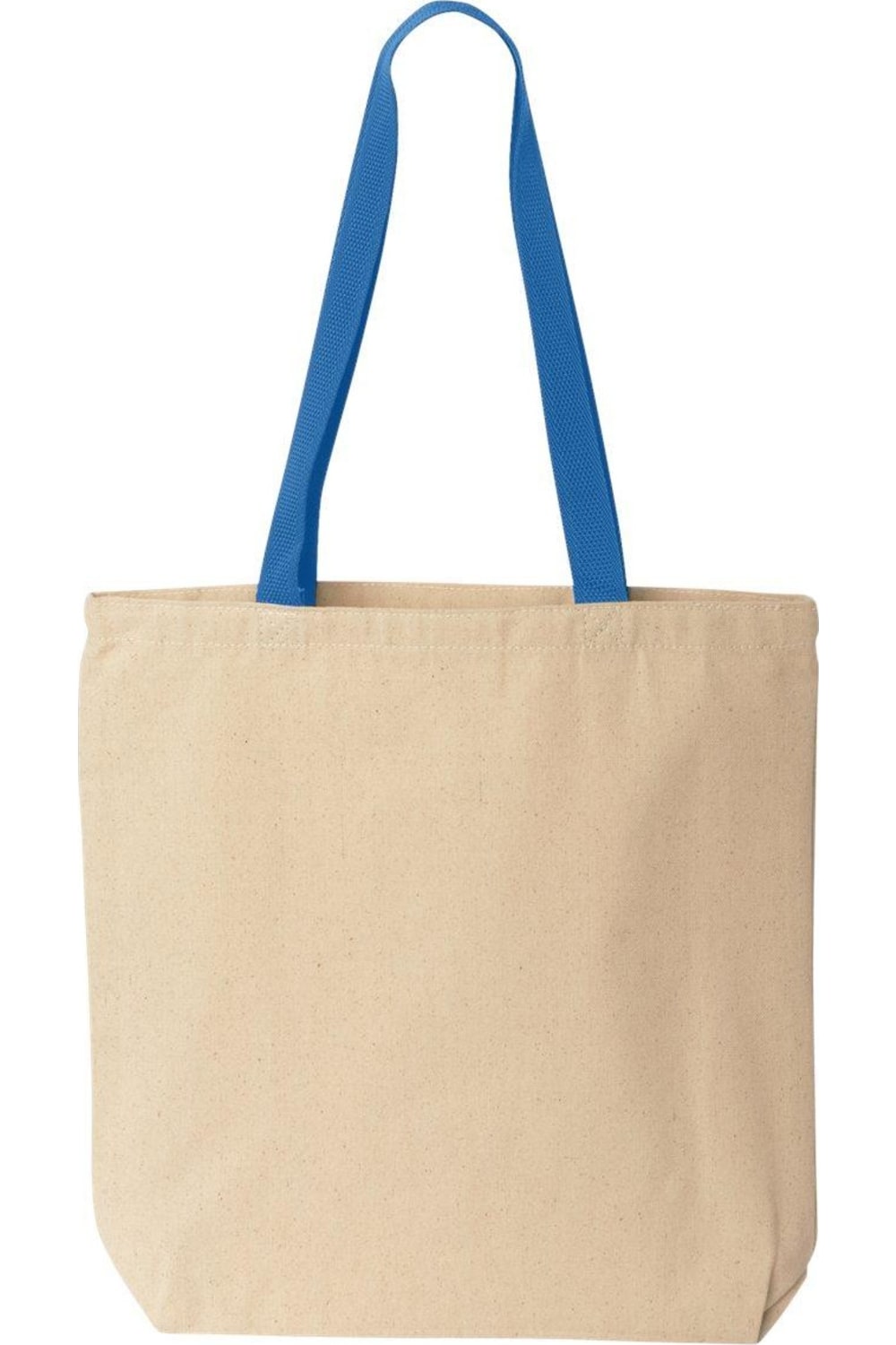 

Сумка-тоут Liberty Bags Natural с контрастными ручками, цвет natural/ royal