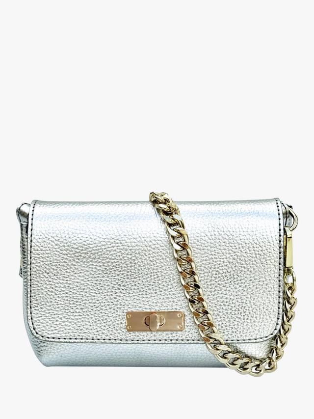 

Кожаная сумка кроссбоди Maisie Apatchy London, Silver