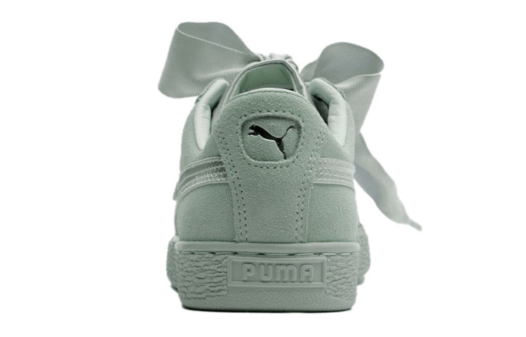 Кеды (WMNS) PUMA Suede Heart Ep Blue Flo Sneakers Green 366922-03 — фото 4