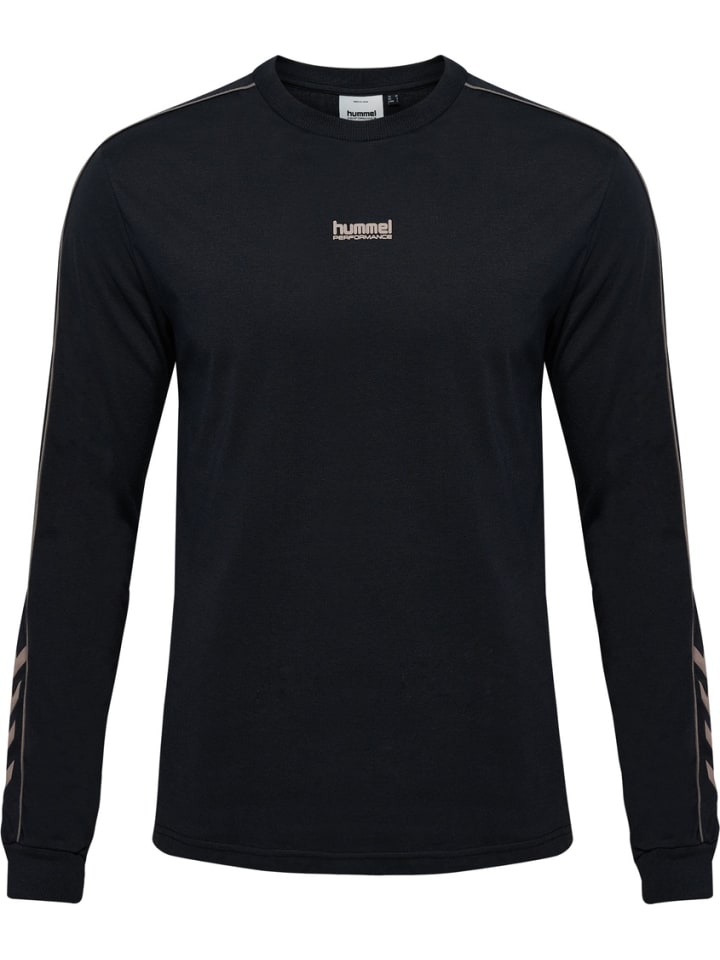 

Hummel Футболка с длинным рукавом «Pulse Piping T-Shirt Longsleeve» черного цвета