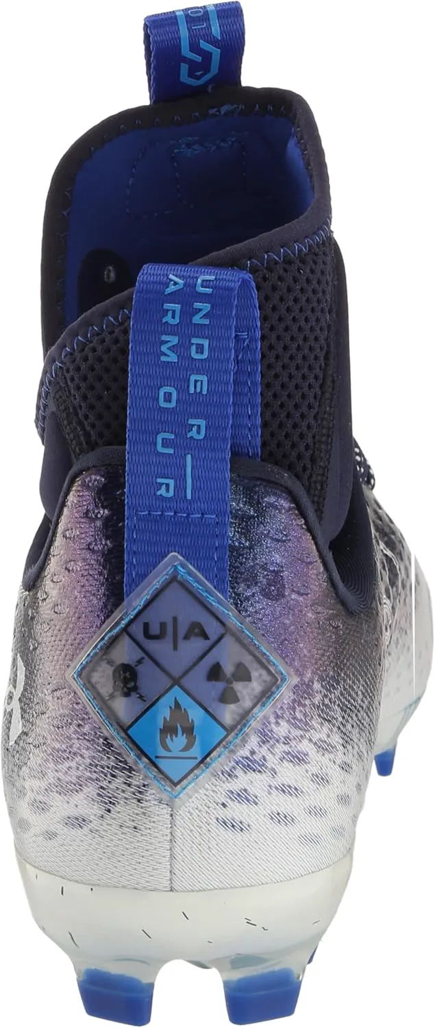 Футбольные бутсы Under Armour Men's Spotlight Lux Mc 2.0, темно-синий/белый — фото 3