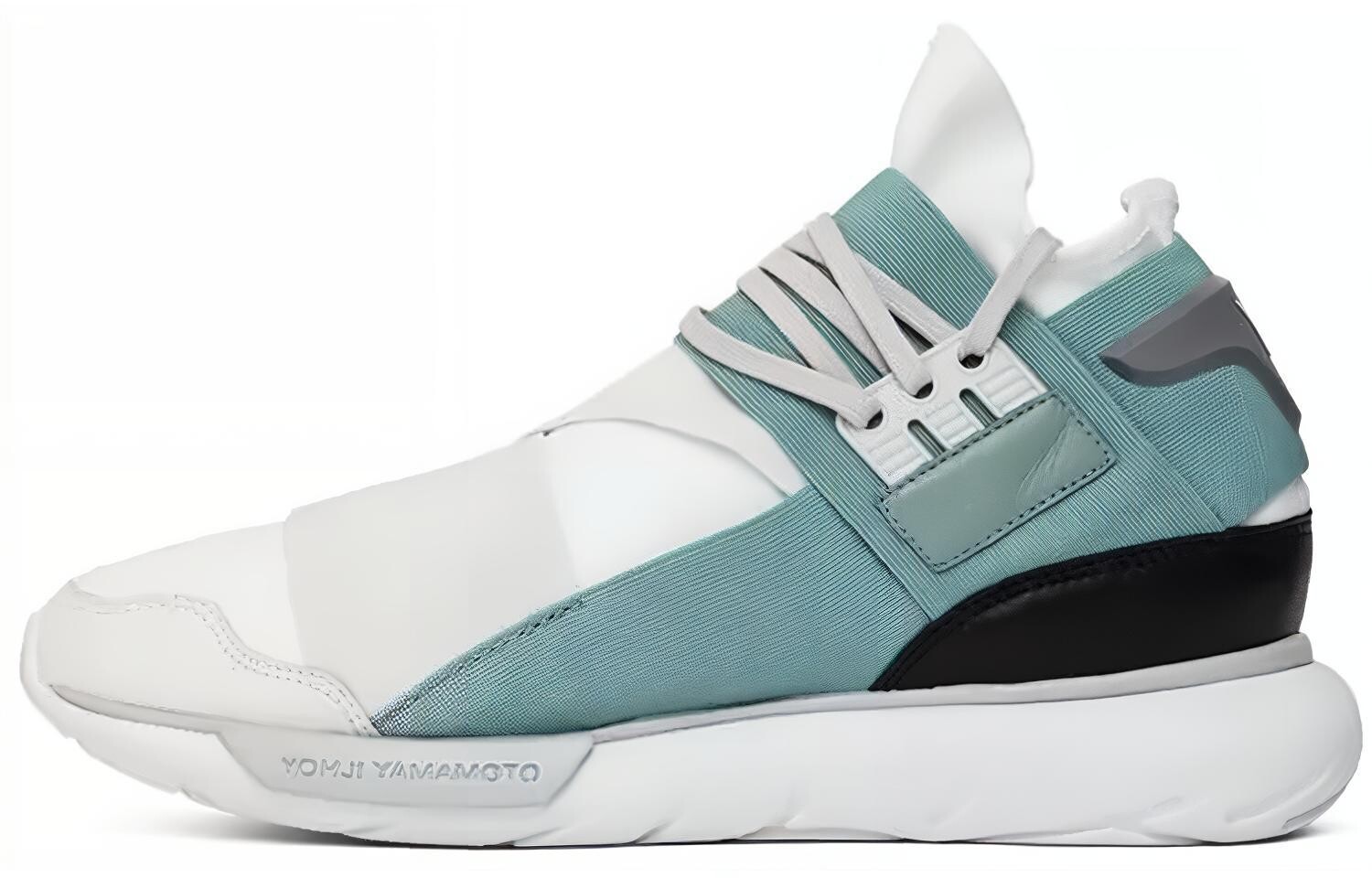 

Y-3 Qasa Lifestyle Shoes Unisex High-top White/green