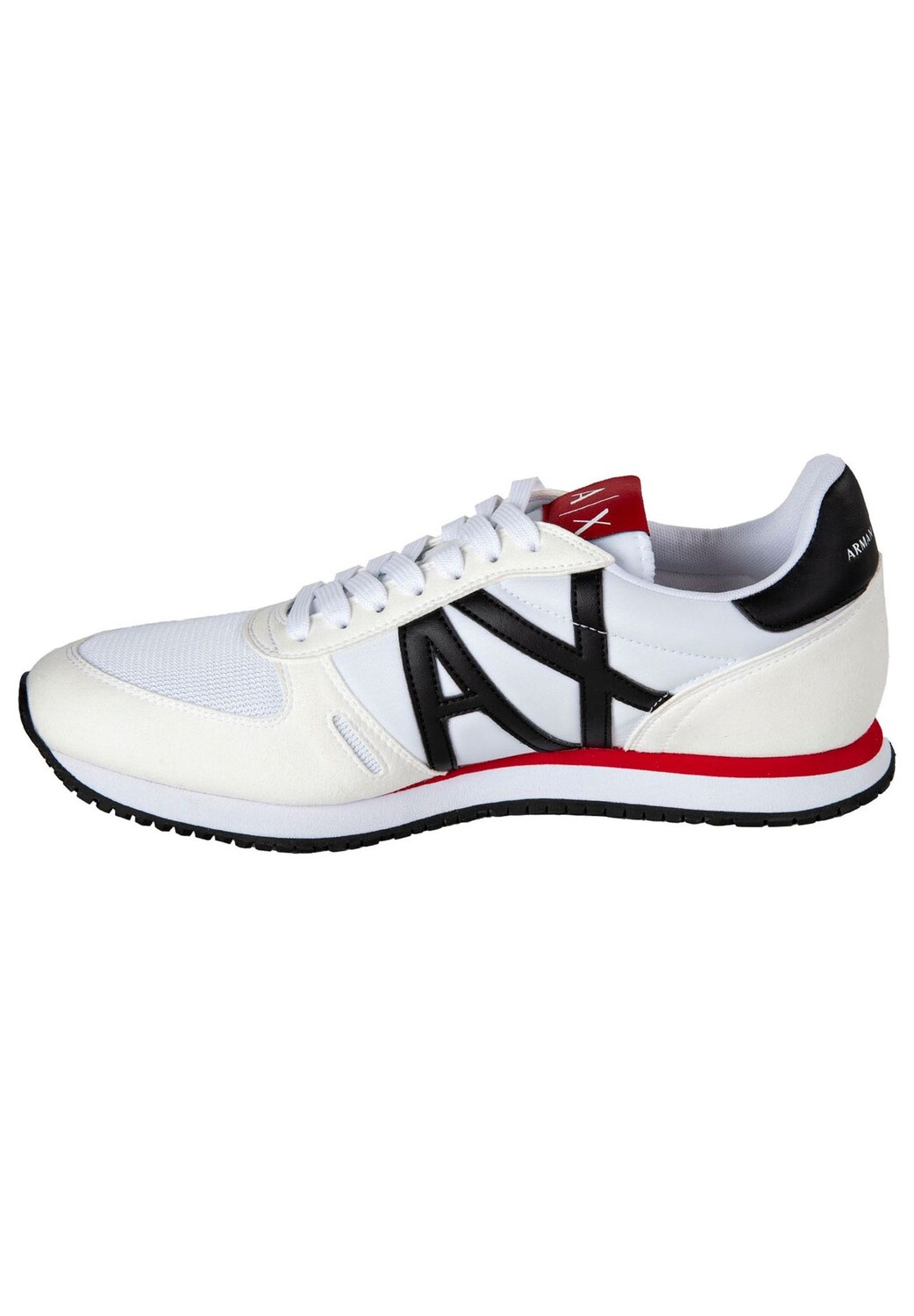 Мужские кроссовки низкие на шнуровке, ретро, ​​логотип ARMANI EXCHANGE, цвет Weiß — фото 3
