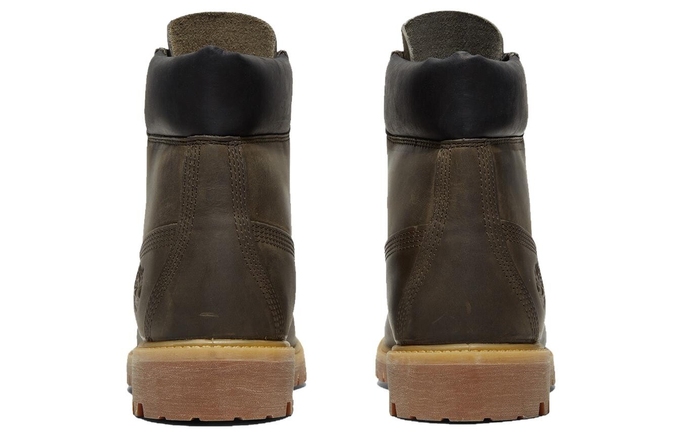 Мужские уличные ботинки Timberland с логотипом бренда, черный/коричневый — фото 4