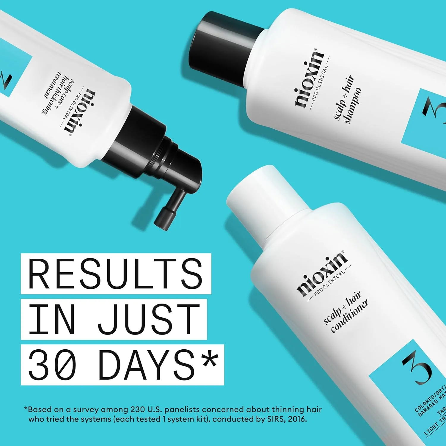 Набор Nioxin Scalp + Hair Thickening System | Для натуральных, окрашенных и поврежденных волос с легким и прогрессирующим истончением | Укрепление и увеличение густоты с ниацинамидом и биотином | Запас на 3 месяца — фото 4