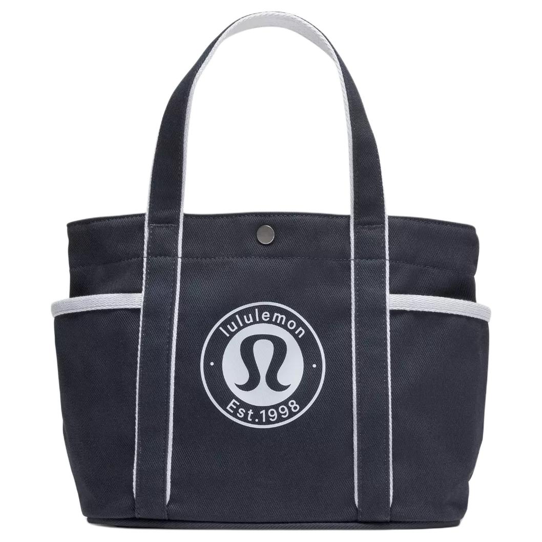 

Lululemon Хлопковая сумка-шоппер, Marine Blue & White