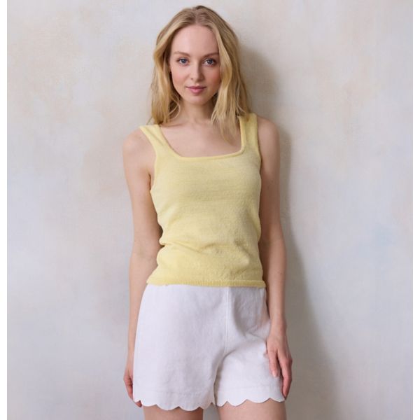 

Женский свитер без рукавов Lc Lauren Conrad, цвет yellow white chip