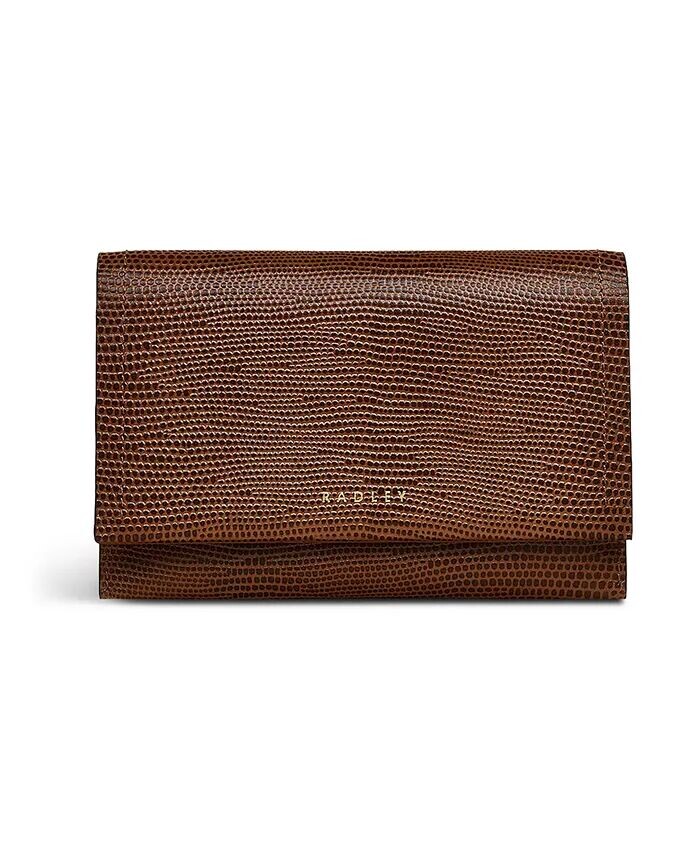 

Кошелек с клапаном из искусственной ящерицы Oak Street Radley London, коричневый