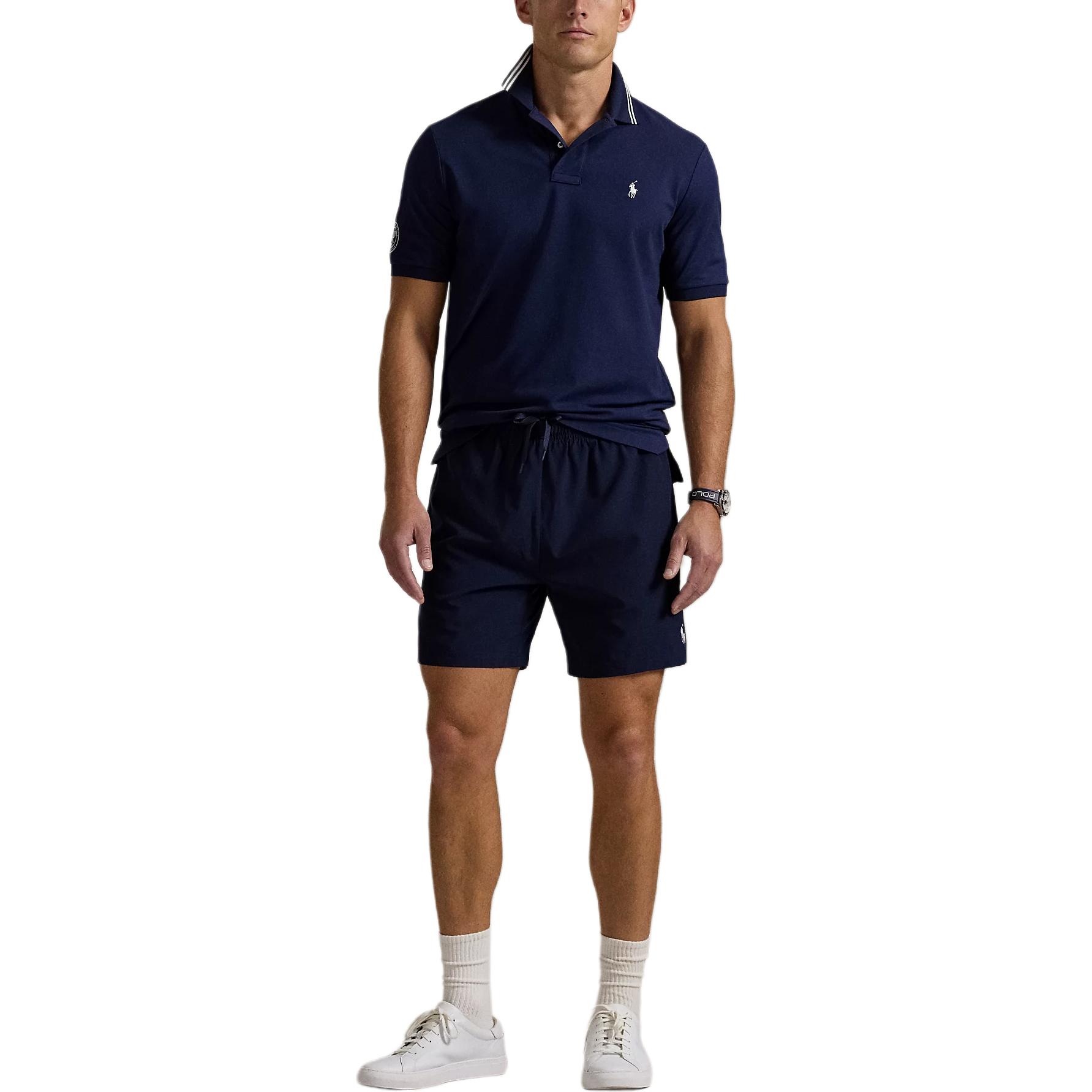 Шорты для мячевых Wimbledon Ballperson Polo Ralph Lauren, синий — фото 3