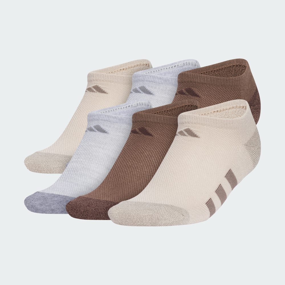 

Носки Adidas Athletic Cushioned 6-Pack No-Show Socks Kids, цвет Beige/Multicolor/Magic Earth
