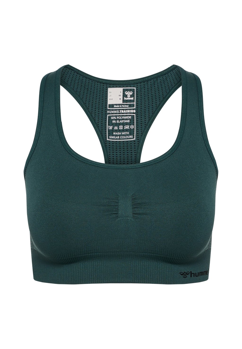 

Спортивный бюстгальтер средней поддержки SHAPING SEAMLESS Hummel, зеленый