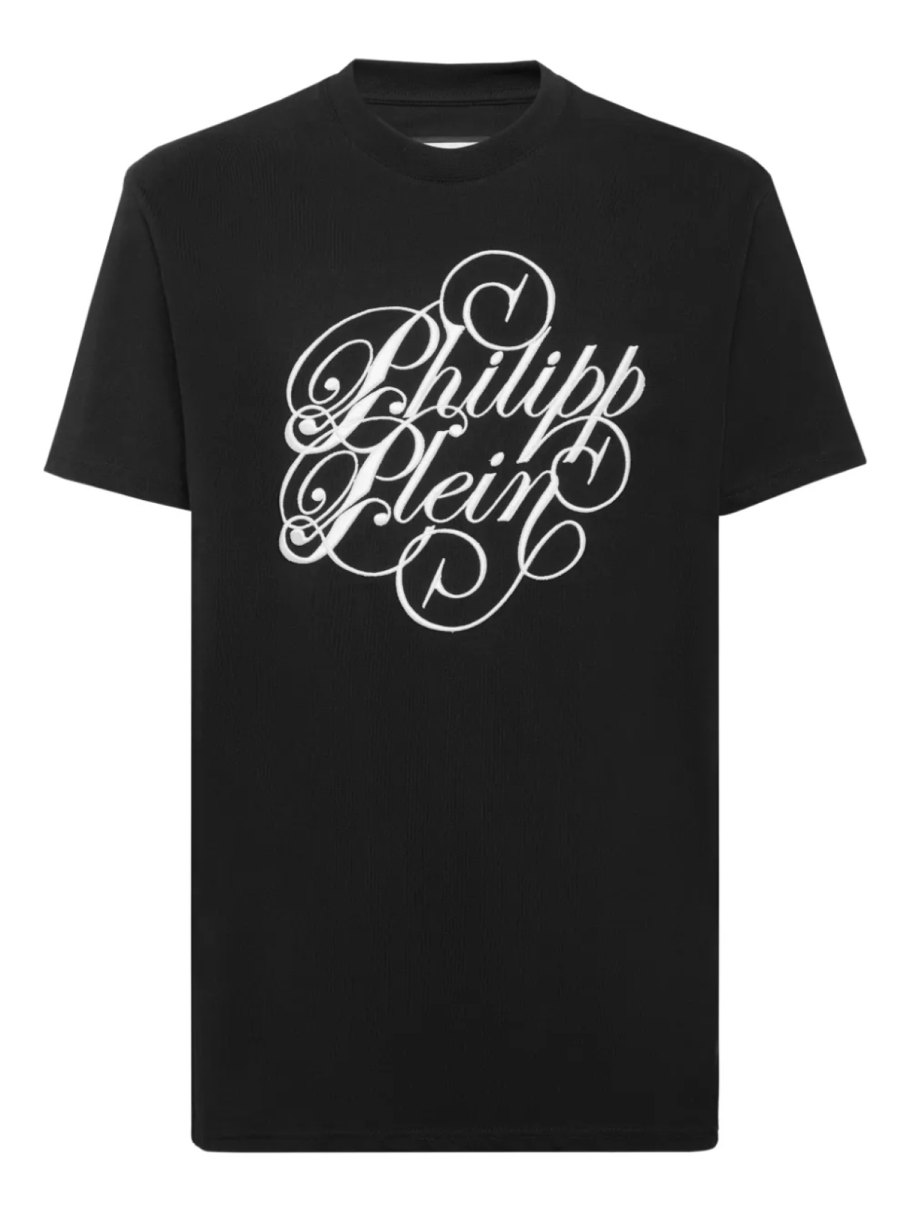 

Футболка Plein Coursive с вышивкой Philipp Plein, черный