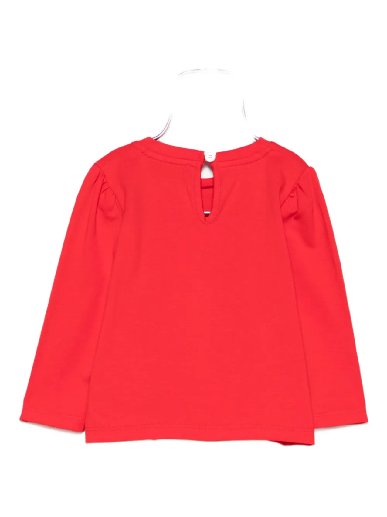 

Топ с принтом плюшевого мишки Moschino Kids, красный