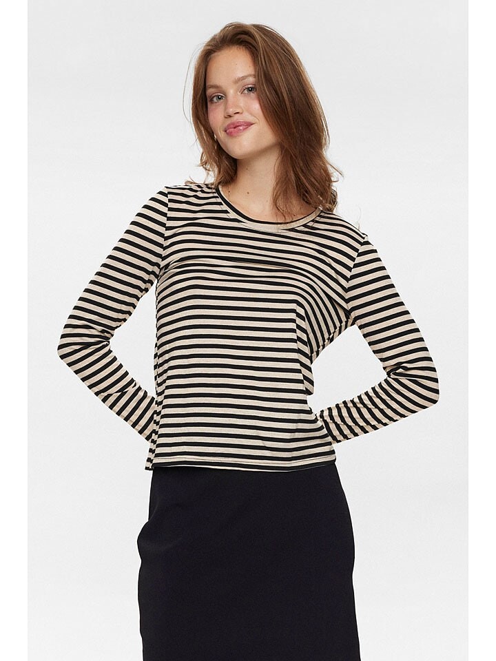 

Лонгслив NÜMPH Longsleeve Trixie, цвет Schwarz/Gold