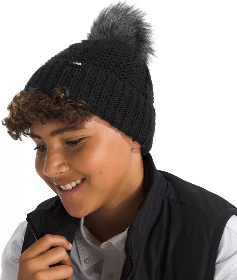 

Детская шапка-бини Oh Mega Fur с помпоном The North Face, цвет TNF Black