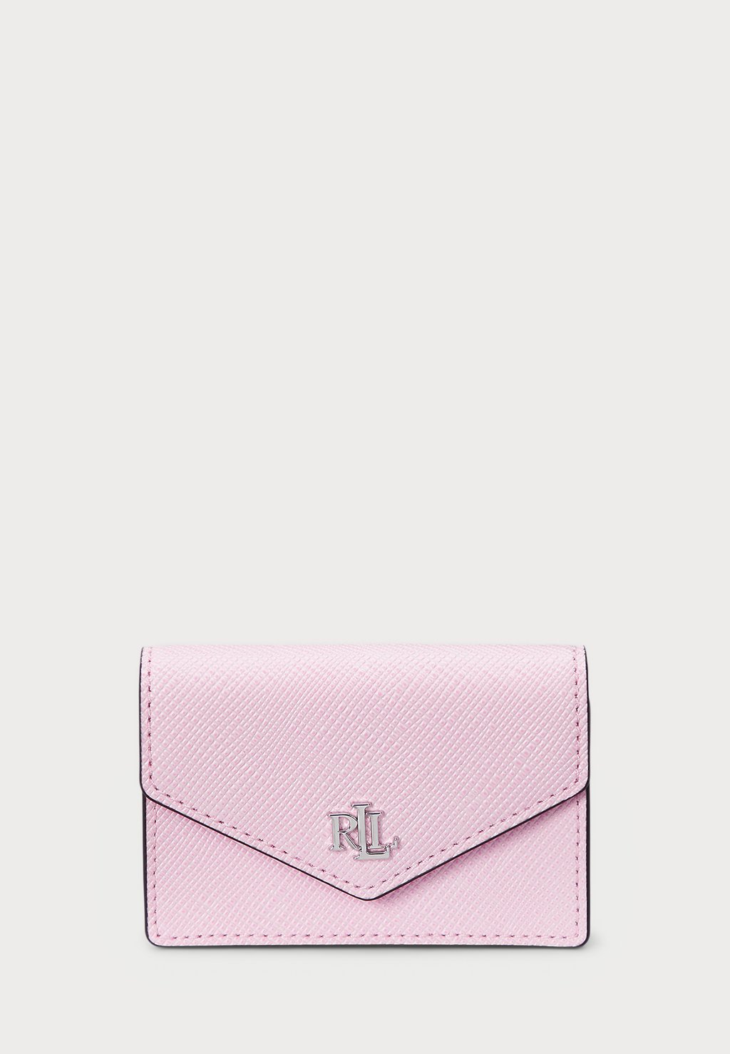 

Кошелек CROSSHATCH LEATHER SMALL FLAP CARD CASE Lauren Ralph Lauren, фуксия
