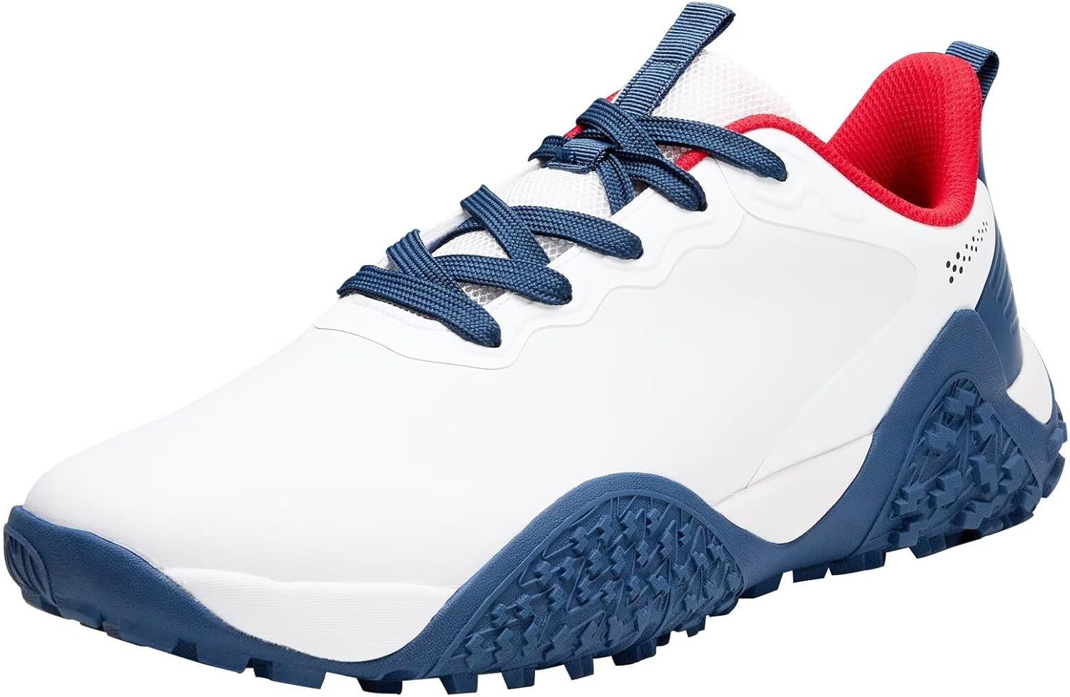 

Мужские широкие гольф-ботинки без шипов, водонепроницаемые, легкие, для гольфа и тренировок на открытом воздухе Teohrw, синий