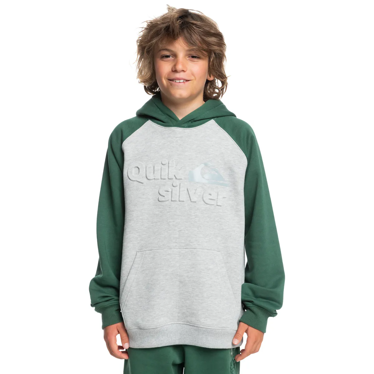 

Детская толстовка Quiksilver Age of Blue Emboss, серый