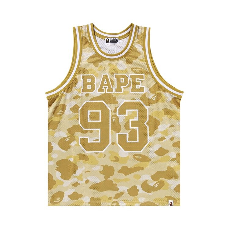

Топ BAPE Color Camo Basketball Tank Top, желтый