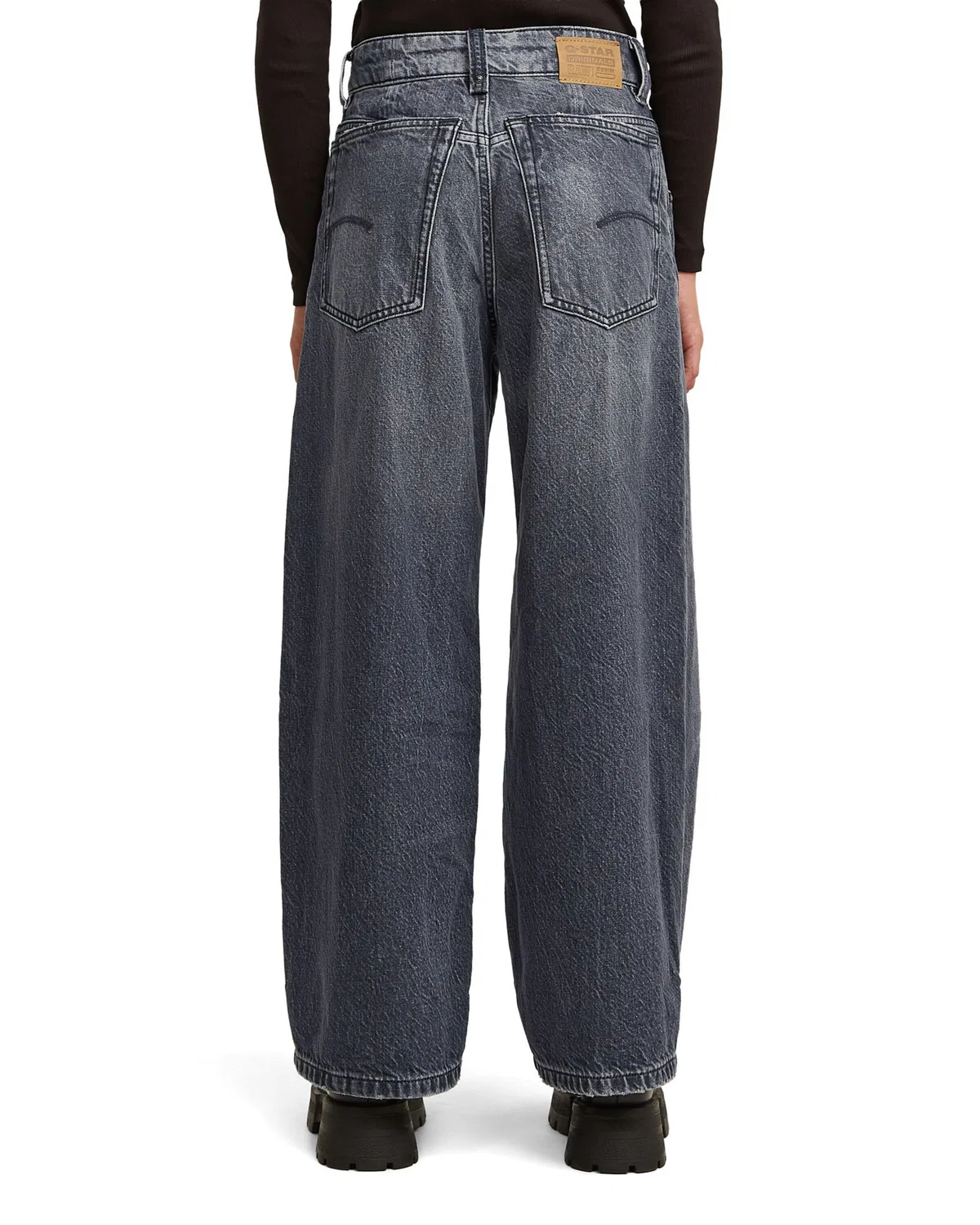Джинсы G-Star свободного кроя Girls Skater High Loose Jeans синего цвета — фото 3