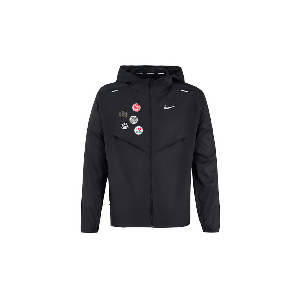 

Nike Мужская дышащая одежда с защитой от солнца черного цвета, Black