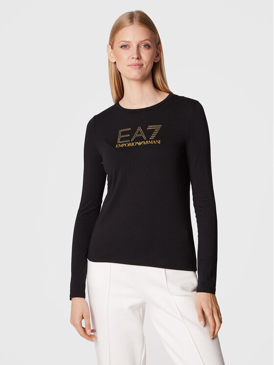 

Блуза стандартного кроя Ea7 Emporio Armani, черный