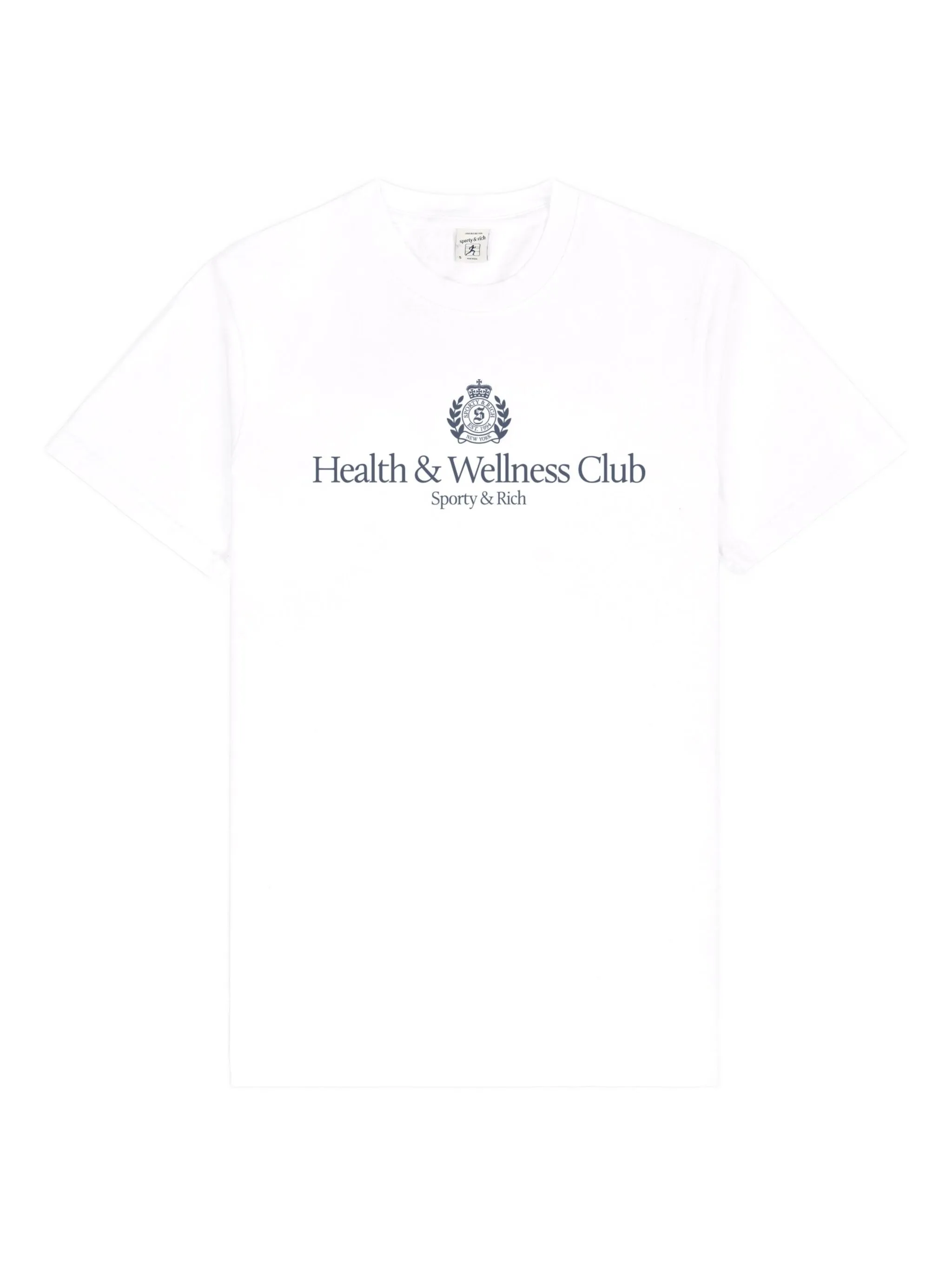 

Футболка H&W с декорированным логотипом Sporty & Rich, белый