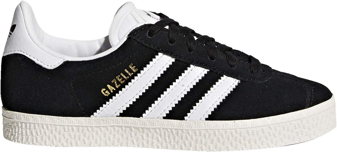 Кроссовки adidas Originals Kids' Gazelle, белый/черный/золотой — фото 2