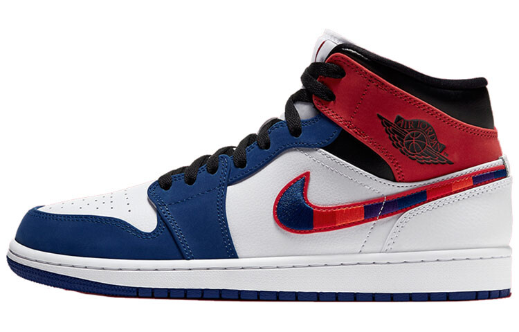 

Кроссовки Jordan 1 Mid 'Multi-Color Swoosh', Красный, Кроссовки Jordan 1 Mid 'Multi-Color Swoosh'