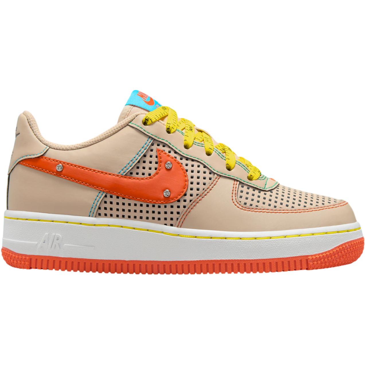 Nike Air Force 1 устойчивые к истиранию низкие детские скейтбординговые кроссовки light brown — фото 3