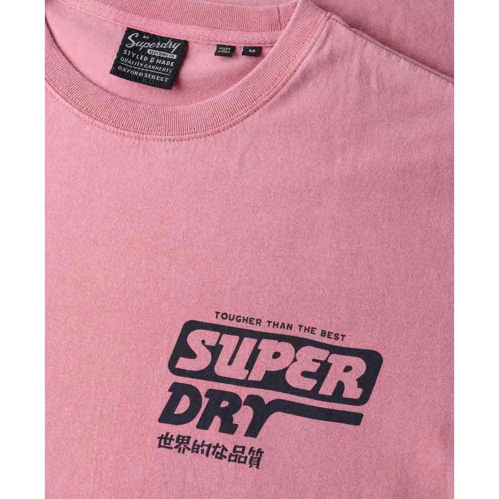 Футболка с коротким рукавом Superdry Trade Tools Loose, розовый — фото 4