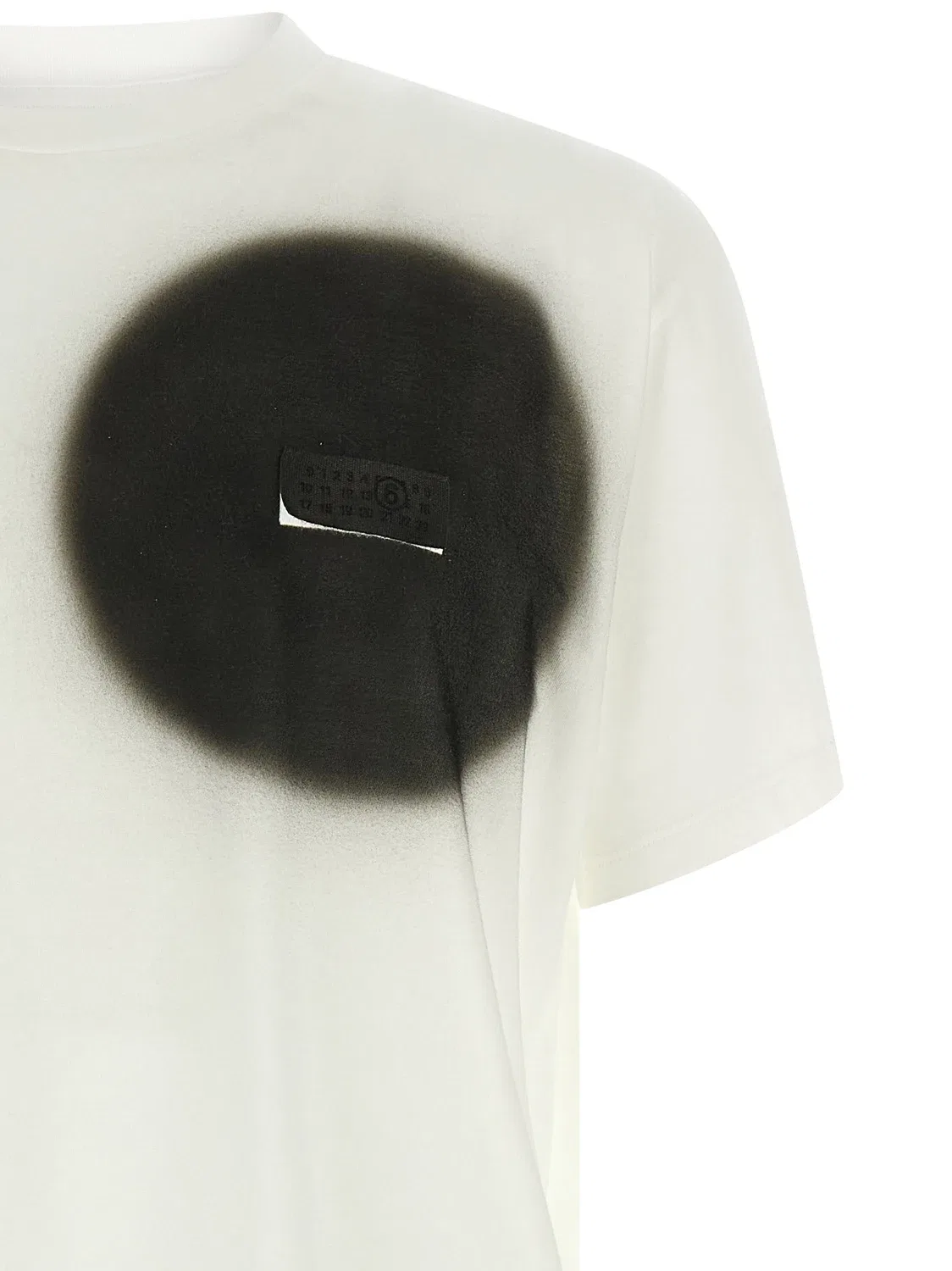 Футболка с принтом "Numeric Signature MM6" MM6 Maison Margiela, белый — фото 3
