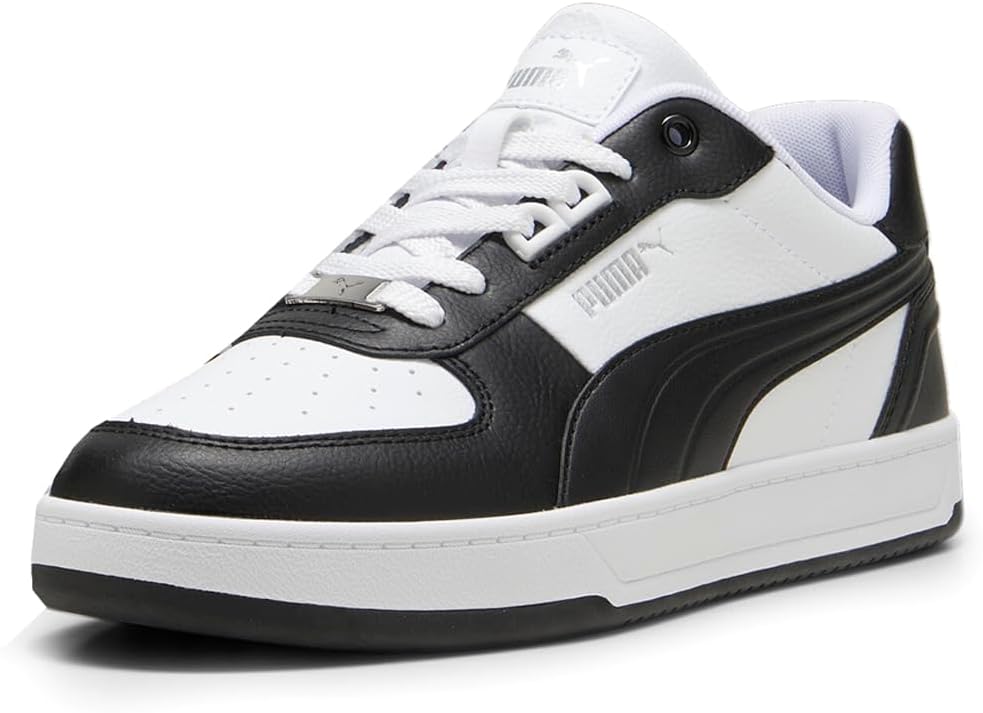 Мужские кроссовки PUMA Caven 2.0 Lux на шнуровке, повседневные - черные — фото 2