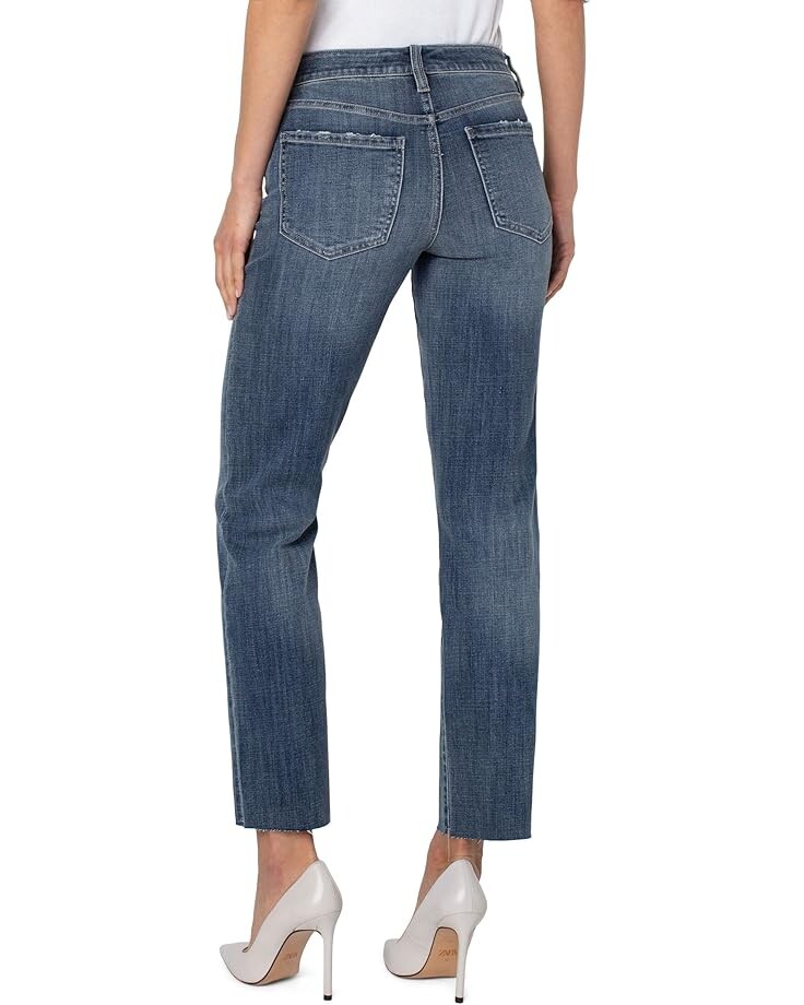 

Джинсы Liverpool Los Angeles Kennedy Straight Eco Jeans w/ Cut Hem 30" in Pennyrile, цвет Pennyrile