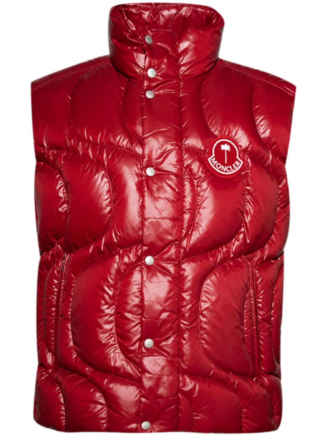 

Palm Angels x Moncler жилет Gwenyth из коллаборации с Palm Angels, красный
