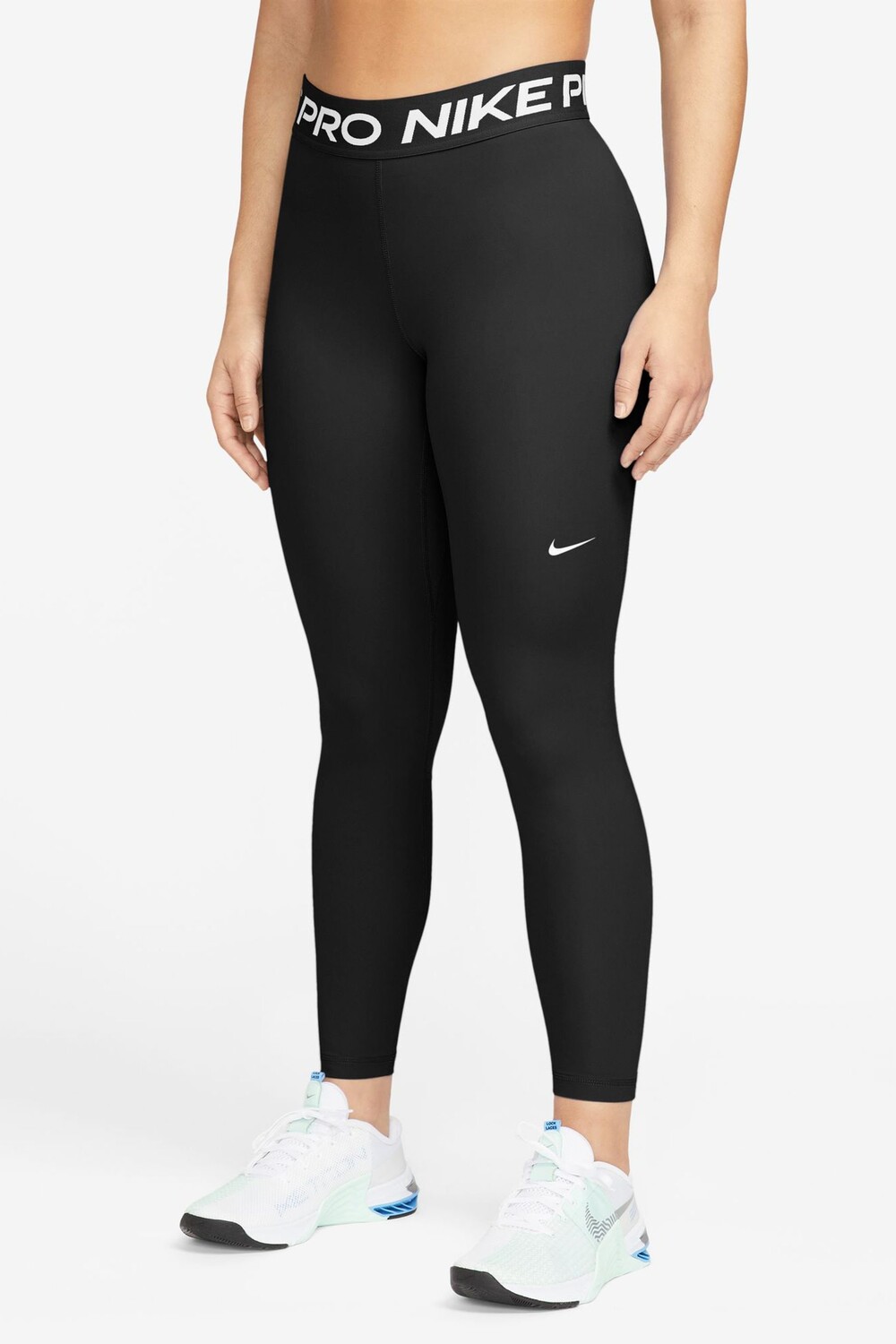 

Леггинсы Dri fit pro 365 длина 7/8 средняя талия Nike, черный