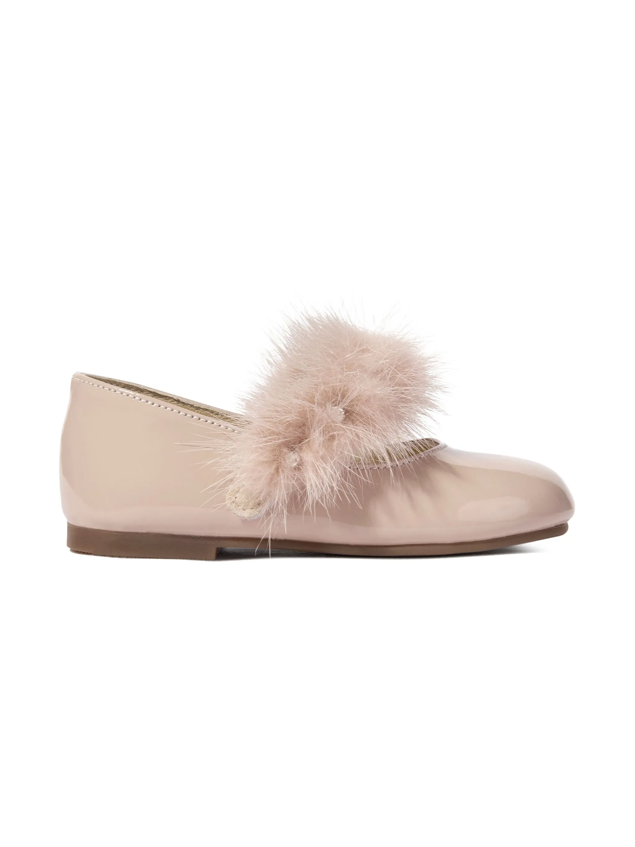 

Балетки с меховой отделкой Babywalker, розовый