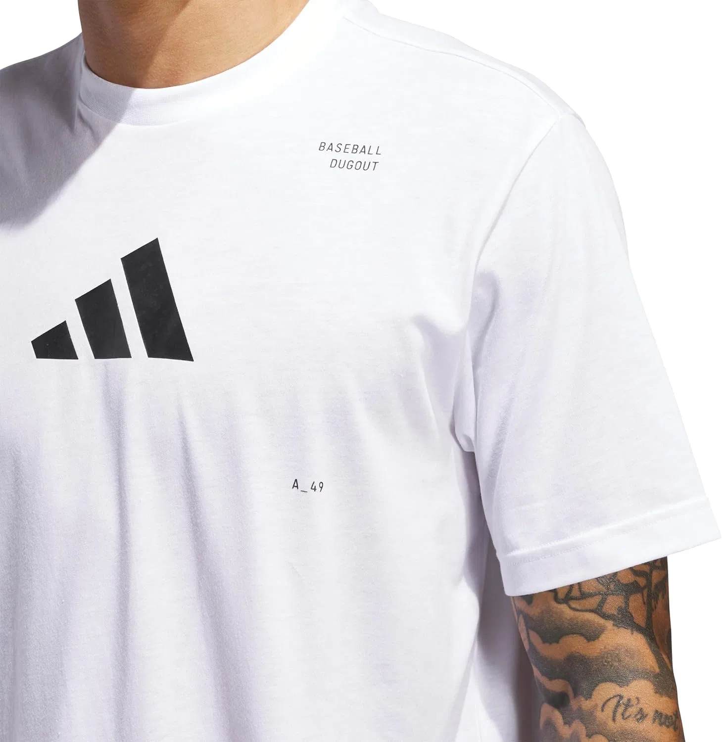 Футболка для бейсбола adidas, белый — фото 4