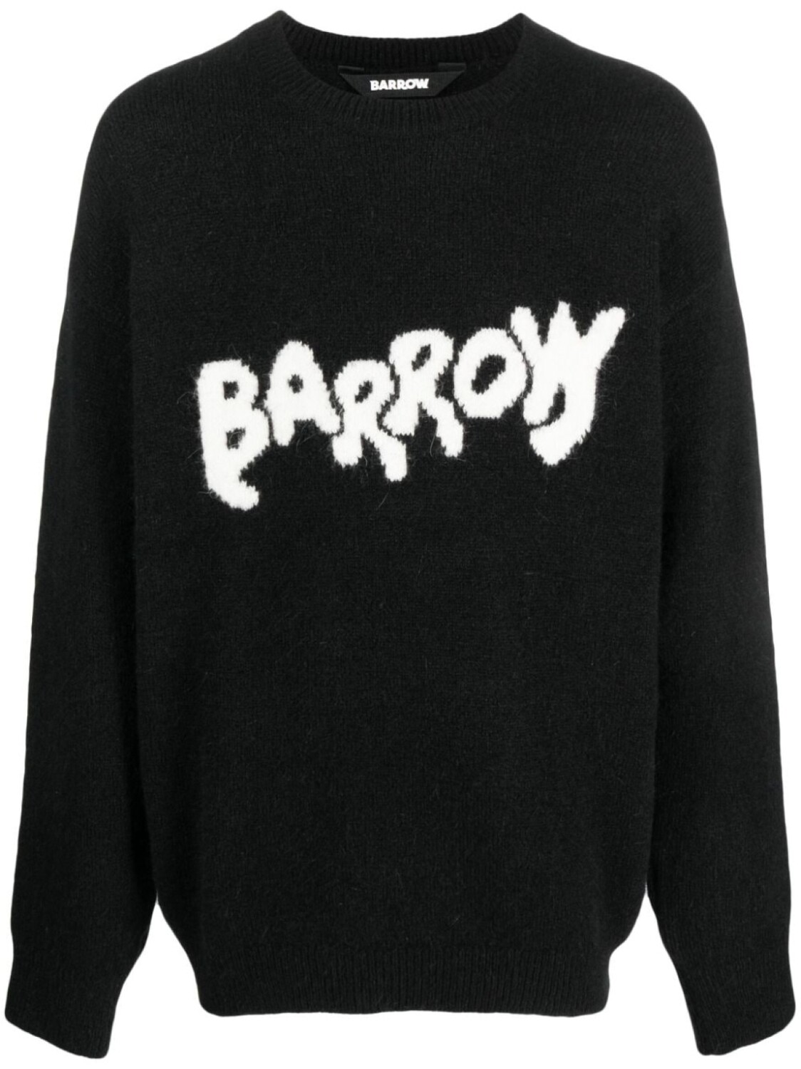 

BARROW джемпер вязки интарсия с логотипом, черный